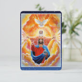 聖三位一体栄光デヴォナショナルアート祈りの言葉カード 招待状 (スタンド正面)