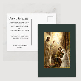 聖三位一体 結婚式のSave The Date ポストカード