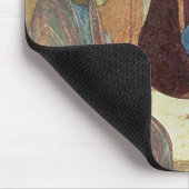 聖三位一体、1420s (パネルのテンペラ) マウスパッド (コーナー)