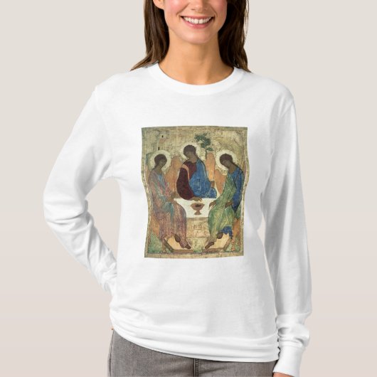 聖三位一体、1420s (パネルのテンペラ) tシャツ (正面)