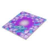 聖亀、花の命とフローラデザイン タイル (側面)