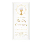 聖交エレガントモダンの最初の招待 ラックカード (正面)