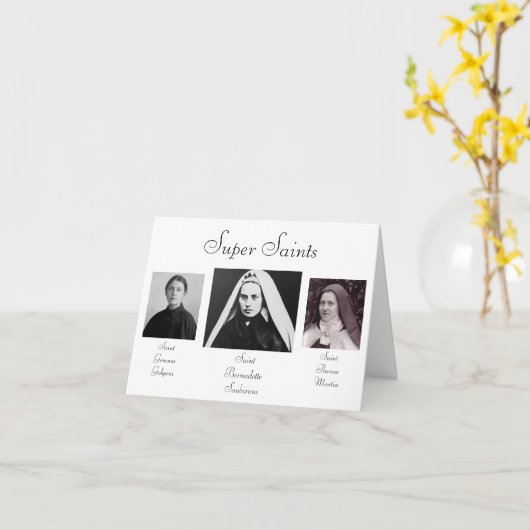 聖人すごい達 カード (黄色い花)