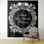 聖人と罪人のハローウィンパーティ写真の背景 タペストリー (インサイチュ)