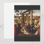 聖人のいる幼児の礼拝と寄進者 シーズンカード (正面/裏面)