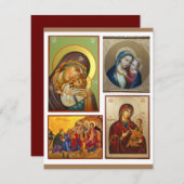 聖人のイコン ホリデー カード (正面/裏面)