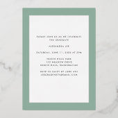 聖人の卒業表明で最後の金箔 箔招待状 (裏面)