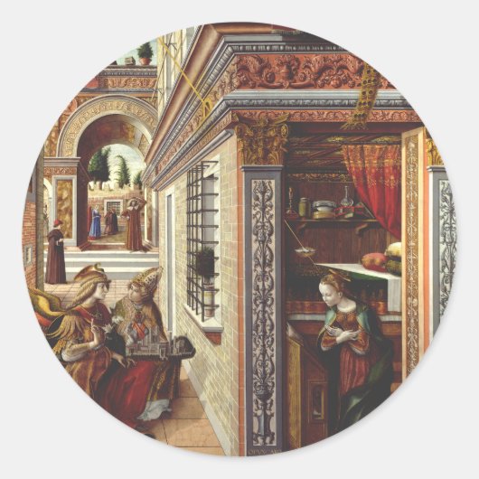 《聖人の受胎告知》と聖エミディウス ラウンドシール (正面)