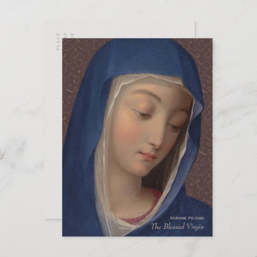 聖人の無原罪の肖像 スキピオーネ・プルツォーネ CC0714 ポストカード (正面/裏面)