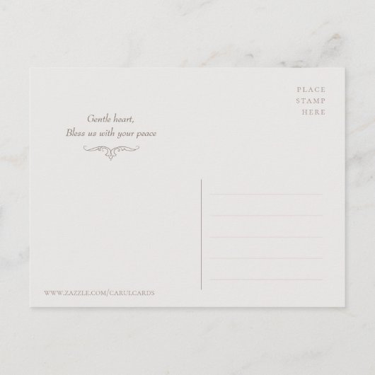 聖人の無原罪の肖像 スキピオーネ・プルツォーネ CC0714 ポストカード (裏面)