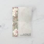 聖人の熱エレガント帯フローラの葉ありがとう サンキューカード (内部)