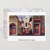 『聖人の生涯』フラ・アンジェリコ ポストカード (正面/裏面)