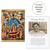 聖人の眠りによる神の母の葬儀祈祷カード プレイスカード