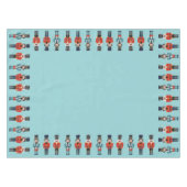 聖人の背景に行進するナッツクラッカー テーブルクロス (正面(横))