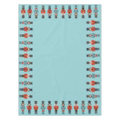 聖人の背景に行進するナッツクラッカー テーブルクロス (正面)