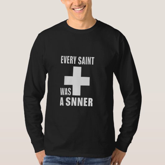 聖人はみな罪人であった Tシャツ (正面)
