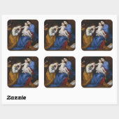 聖人アンとキャサリンを伴う聖家族 スクエアシール (シート)