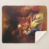 聖人アンとヨアヒム，マリアの両親 シェルパブランケット (正面(横))