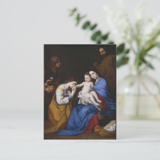 聖人アンヌとカトリーヌとの聖家族 ポストカード (スタンド正面)