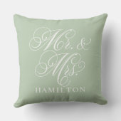 聖人エレガント夫妻Script Monogramカスタム クッション (裏面)