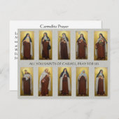 聖人カルメル聖人画修道院住職 ポストカード (正面/裏面)