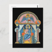 聖人マシュー中世写本アート ポストカード (正面/裏面)