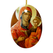 聖人マリアと主イエスのアイコン