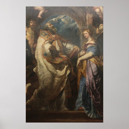 聖人付きセントグレゴリー ポスター (正面)