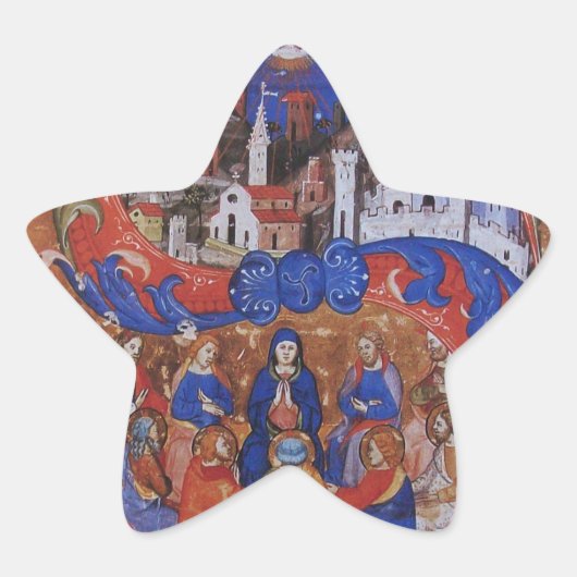 聖人付き合唱団 星シール (正面)