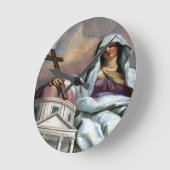 聖人教会 ラウンド壁時計 (傾斜)