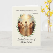 聖人聖人の聖体と神の平和と恵み カード (黄色い花)