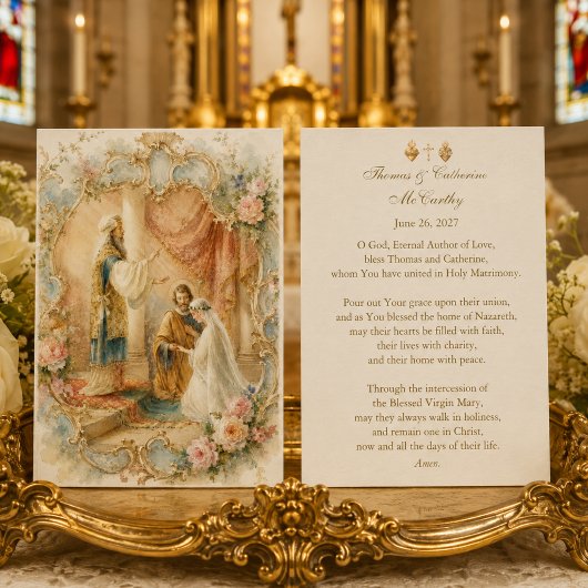 聖伝統的なカトリック結婚式の祈り　聖母マリア　聖ヨセフ