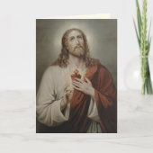 聖伝統的ハートを供えるカトリック教会 カード (正面)