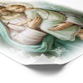 聖伝統的ヨセフと子イエスと十字架 フォトプリント            (角)