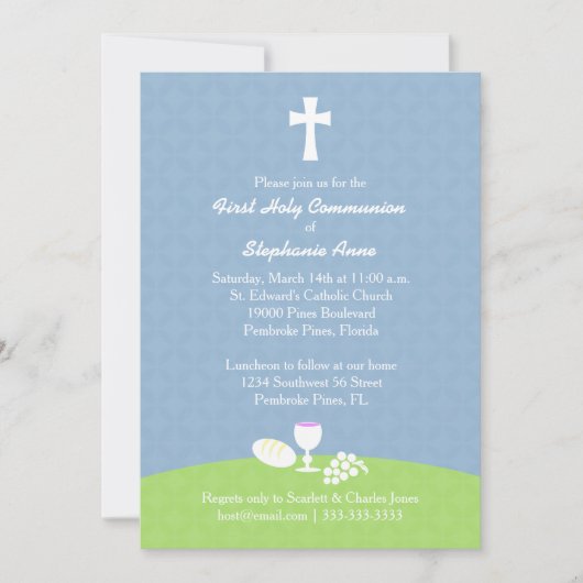 聖体のパン 招待状 (正面)