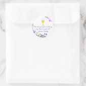 聖体フローラ水彩景品お気に入りラベル ラウンドシール (バッグ)