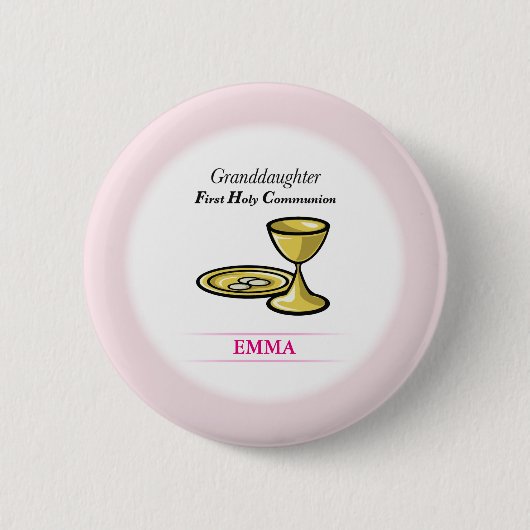 聖体体と血の孫 缶バッジ (正面)