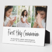 聖体拝領の写真コラージュ フォトプラーク (側面)