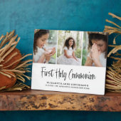 聖体拝領の写真コラージュ フォトプラーク (側面)