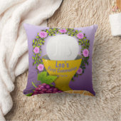 聖体拝領の写真パーソナライズされた クッション (ブランケット)