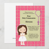聖体拝領の少女 招待状 (正面/裏面)
