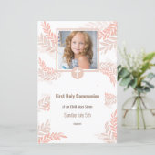 聖体拝領エレガントの最初のメニュー (スタンド正面)