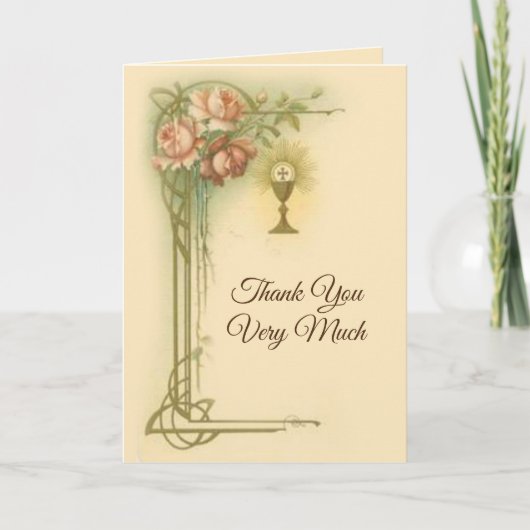 聖体拝領カトリック ローズ 感謝 (正面)