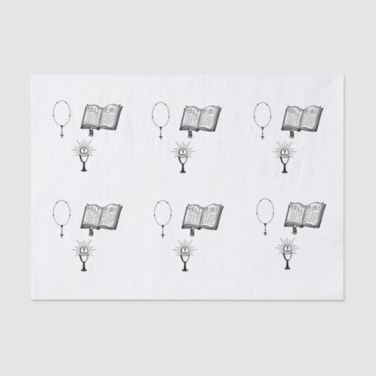 聖体拝領ティッシュペーパー 薄葉紙 (正面)