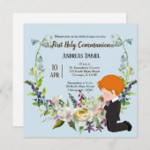 聖体拝領リース 招待状 (正面/裏面)