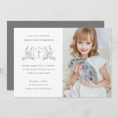 聖体拝領 カスタムカラー 初聖体 写真 招待状 (正面/裏面)