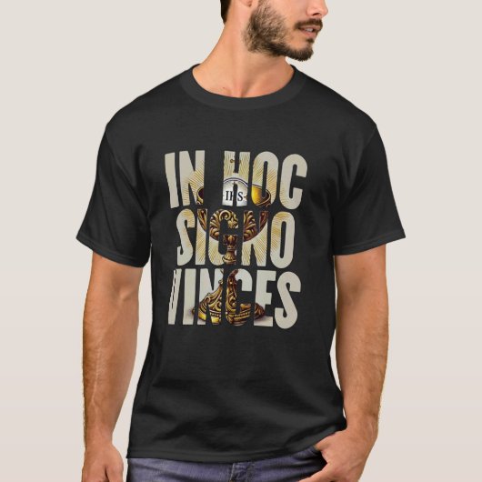 聖体拝領 カトリックの伝統的なラテン語ミサ Tシャツ (正面)
