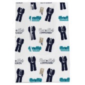 聖体拝領《キリスト教》洗礼式や命名式 ミディアムペーパーバッグ (裏面)