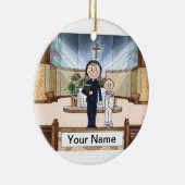 聖体拝領,少年 – 女司祭 セラミックオーナメント (右)