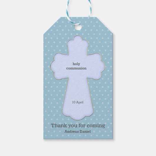 聖体拝領*背景色を選択 ギフトタグ (正面)